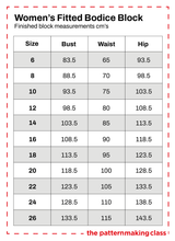 Load image into Gallery viewer, WOMENS FITTED BODICE BLOCK