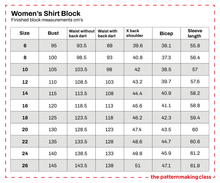 Load image into Gallery viewer, WOMENS SHIRT BLOCK- 2 front options