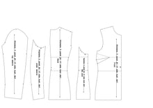 Load image into Gallery viewer, THE WOMEN'S 3 PANEL TAILORED JKT BLOCK- V#1- side bust dart