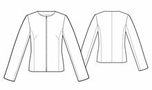 Load image into Gallery viewer, THE WOMEN'S 3 PANEL TAILORED JKT BLOCK- V#1- side bust dart