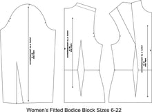 Load image into Gallery viewer, WOMENS FITTED BODICE BLOCK