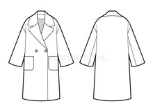 Load image into Gallery viewer, WOMENS RELAXED COAT BLOCK- 2 sleeve options