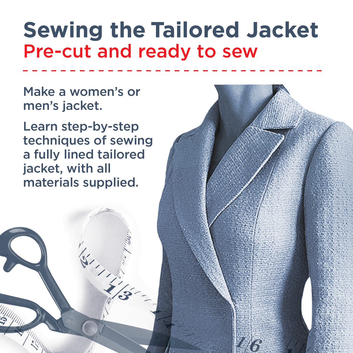 Sewing the Tailored Jacket - Sunday Workshop – thepatternmakingclass