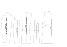 Load image into Gallery viewer, THE WOMEN&#39;S 3 PANEL TAILORED JKT BLOCK- V#1- side bust dart
