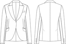 Load image into Gallery viewer, THE WOMEN&#39;S 3 PANEL TAILORED JKT BLOCK- V#2- bust dart w/pkt slash
