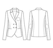 Load image into Gallery viewer, THE WOMEN&#39;S 3 PANEL TAILORED JKT BLOCK- V#2- bust dart w/pkt slash
