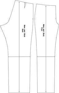 Back Trouser Block Pattern MENS BASIC TROUSER BLOCK – thepatternmakingclass