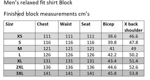 MENS RELAXED SHIRT BLOCK