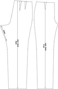 PDF VERSION of THIRD & HALF SCALE WOMENS BLOCK KIT- skirt, bodice & pant
